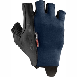 Gants de Cyclisme Castelli Rosso Corsa Espresso Glove Savile Blue-XS