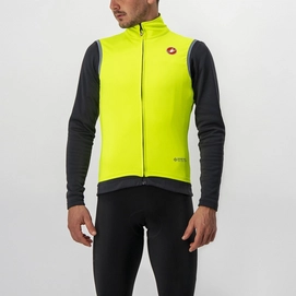 Veste de Cyclisme Castelli Men Perfetto Ros Vest Yellow Fluo-L