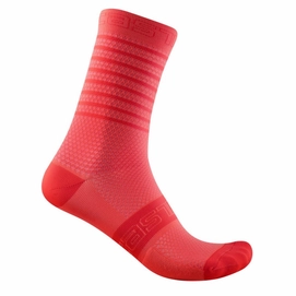 Chaussettes de Cyclisme Castelli Women Superleggera W 12 Sock Brilliant Pink-Pointure 36 - 39