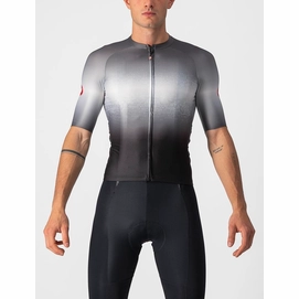 Maillot de Cyclisme Castelli Men Aero Race 6.0 Jersey Light Black Dark Gray