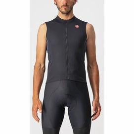Fietsshirt Castelli Men Entrata Vi Sleeveless Light Black Light Steel Blue-P
