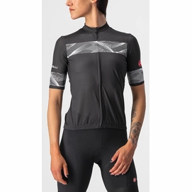 Fietsshirt Castelli Women Fenice Jersey Light Black White