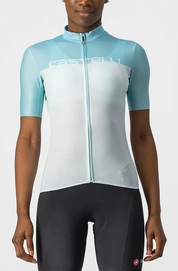 Fietsshirt Castelli Women Velocissima Jersey Light Acqua Skylight