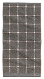 Serviette de Toilette Tom Tailor Karo Dark Grey (Set de 2)