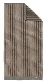 Handdoek Tom Tailor Stripe Dark Grey (Set van 2)