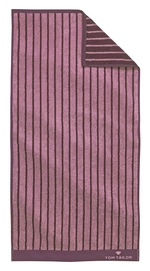 Serviette de Toilette Tom Tailor Stripe Mauve  (Set de 2)