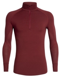 T-shirt à Manches Longues Icebreaker Men 260 Zone LS Half Zip Cabernet Chili Red