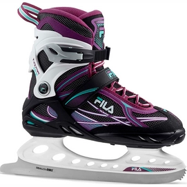 Eishockey Schlittschuh Fila Primo Ice Black White Violet Damen-Schuhgröße 40