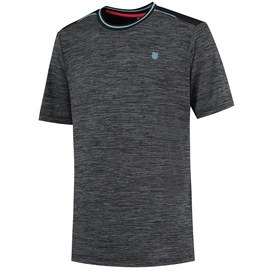 Tennisshirt K Swiss Hypercourt Tee Herren Melange Jet Black Melange-XL