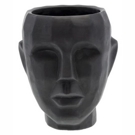 Bloempot Villa Collection Head Vern Black 22,5 cm