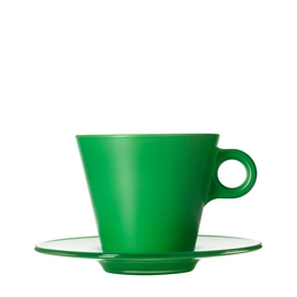 Cappuccinokop Leonardo Ooh... Green (Inclusief schotel)