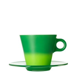 Cappuccinokop Leonardo Ooh... Green (Inclusief schotel)