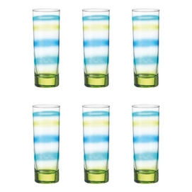 Longdrinkglas Leonardo Rainbow Green (6-delig)