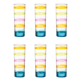 Longdrinkglas Leonardo Rainbow Blue (6-delig)