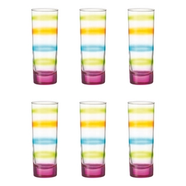 Longdrinkglas Leonardo Rainbow Pink (6-delig)