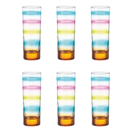 Longdrinkglas Leonardo Rainbow Orange (6-delig)