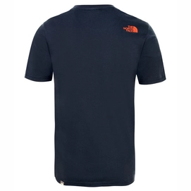 T-Shirt The North Face Men SS Simple Dome Tee Urban Navy Fiery Red