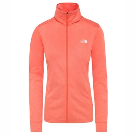 Sweatjacke The North Face Quest Full Zip Midlayer Radiant Orange White Heather Damen