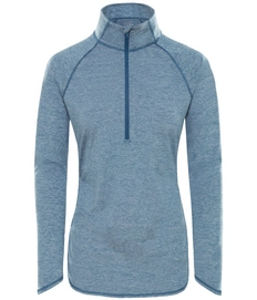 Trui The North Face Women Motivation Stripe 1/2 Zip Top Blue Wing Teal Micro Strp