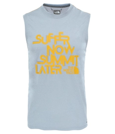 T-Shirt The North Face Men Graphic Reaxion AMP S L TNF Light Grey Heather