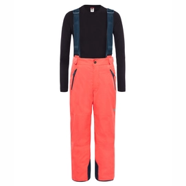 Ski Trousers The North Face Youth Snow Suspender Plus Rocket Red