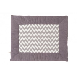 Boxkleed Little Naturals Chevron Grey Off White