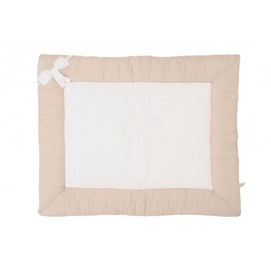 Boxkleed Little Naturals Linen Bow Wit Naturel