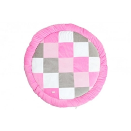 Boxkleed Jollein Block Pink Rond