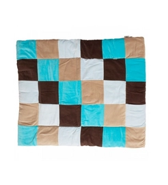 Boxkleed Jollein Colourful Check Aqua
