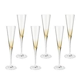 Champagneglas Leonardo Cheers Ambra (6-delig)