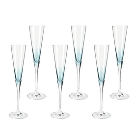 Champagneglas Leonardo Cheers Azzurro (6-delig)
