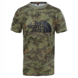 T-Shirt The North Face Easy English Green Camo Print Herren