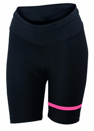 Fietsbroek Sportful Women Giara Short Black Coral Fluo