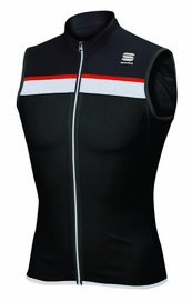 Fietsshirt Sportful Men Pista Sleeveless Black White
