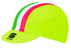Pet Sportful Italia Cap Yellow Fluo Tricolore