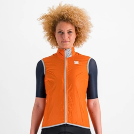 Fietsjack Sportful Women Hot Pack Easylight Vest Orange Sdr-M