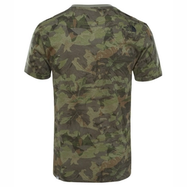 T-Shirt The North Face Men Easy English Green Camo Print
