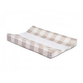 Waskussenhoes Jollein Check Katoen Sand