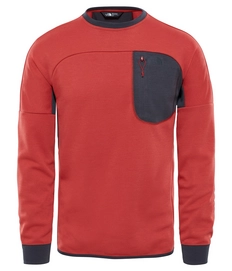 Trui The North Face Men Mountain Slacker Crew Asphalt Grey Bossa Nova Red