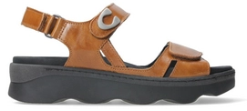 Sandale Wolky Medusa Reflex Leather Cognac Damen