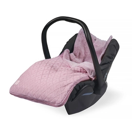 Voetenzak Jollein Comfortbag Groep 0+ 3/5 Punts Diamond Knit Vintage Pink
