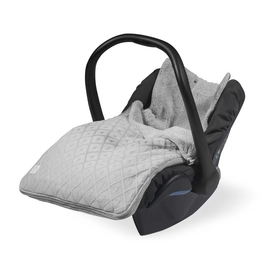 Voetenzak Jollein Comfortbag Groep 0+ 3/5 Punts Diamond Knit Grey