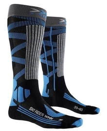 Skisok X-Socks Women Ski Rider 4.0 Dark Grey Blue