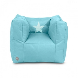 Fauteuil Jollein Beanbag Faded Star Blauw