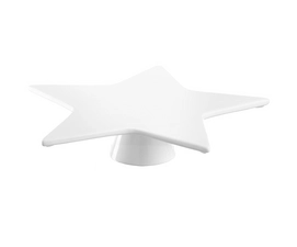 Serveerschaal Leonardo D'Oro Plate Star 35 White
