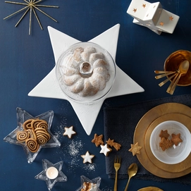 Serveerschaal Leonardo D'Oro Plate Star 35 White