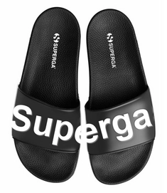 Superga Unisex 1908 Slides Black