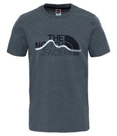 T-Shirt The North Face Men S S Mountain Line Tee Mid Grey