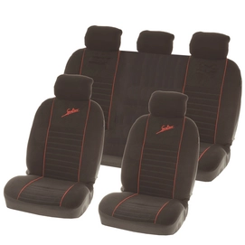 Stoelhoesset Carpoint Montreal Zwart (9-delig)