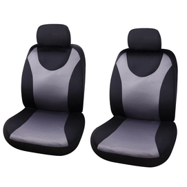 Stoelhoesset Carpoint London Zwart/Grijs (4-delig)